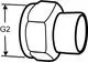 Ansatzstück mit Lötnippel, das zur Verbindung in Rohrleitungen dient, abgebildet in einer schematischen Darstellung. Produkt von IMI Hydronic Engineering.